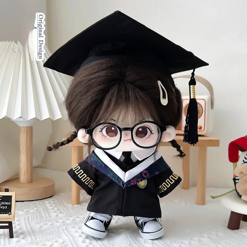 Only Clothes 10/15/20/40cm Cotton Doll Clothes College Graduation Season Six Science Bachelor'S Clothing Set No Doll souvenir