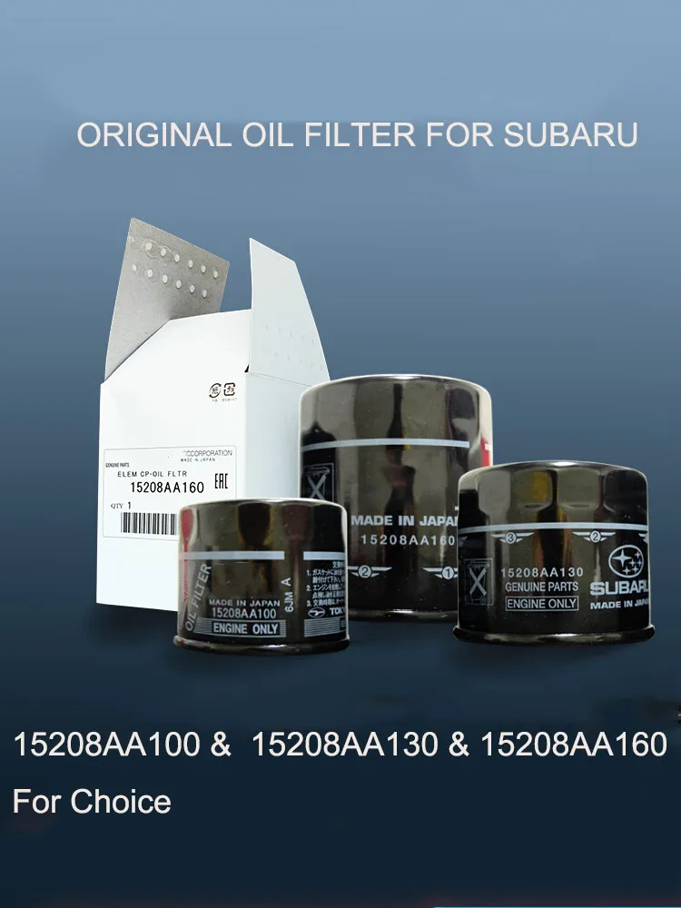 Car Original Parts Engine Oil Filter 15208AA100 &130&160 For Subaru Impreza Legacy Foreste BRZ XV  Outback Genuine parts