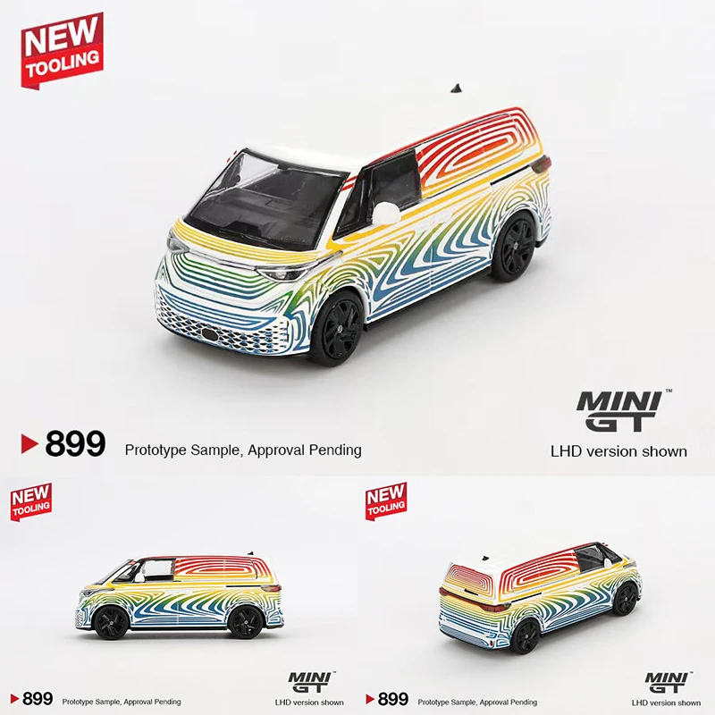 PreSale MINIGT 899 1:64 ID BUZZ Prototype Rainbow Diecast Model Collection Toys