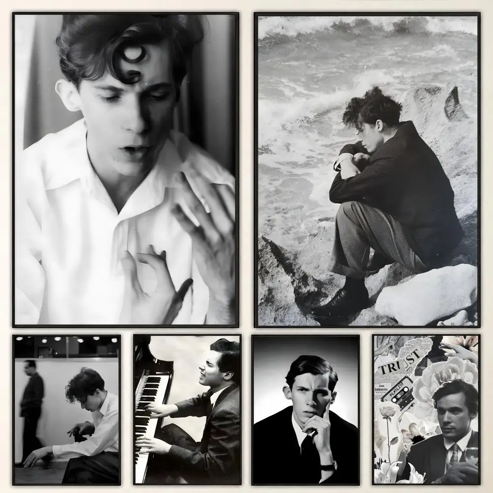 Glenn Gould Classical Piano Legend Music Portraits Poster Aesthetic Art Print for Bedroom & Living Room Decor, Unframed