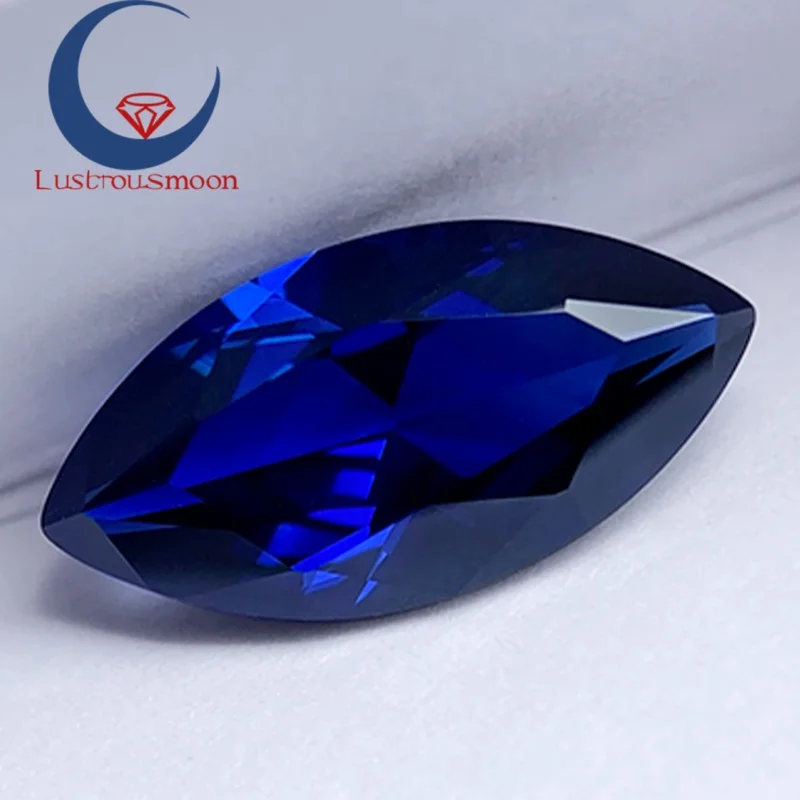 مختبر نمت الياقوت الأزرق الملكي ماركيز قطع الماس الاصطناعية حجر أحجار كريمة مفكوكة مع شهادة AGL سحر لصنع المجوهرات