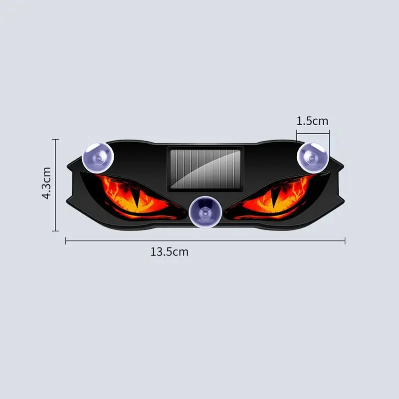 Demon Eye Ambient Mood Lamp Wireless Solar Powered Breathing Neon Light Led Car Decoration Rear Windshield Atmosphere Lights