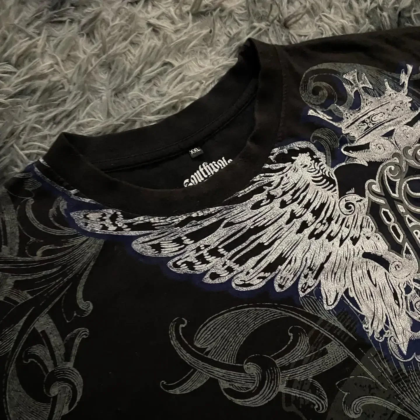 2000s Short Sleeve Tapout Hip Hop Skulls Letter Graphic t shirts Men Clothes Casual Gothic Streetwear Goth Cotton Oversized Tops image 2