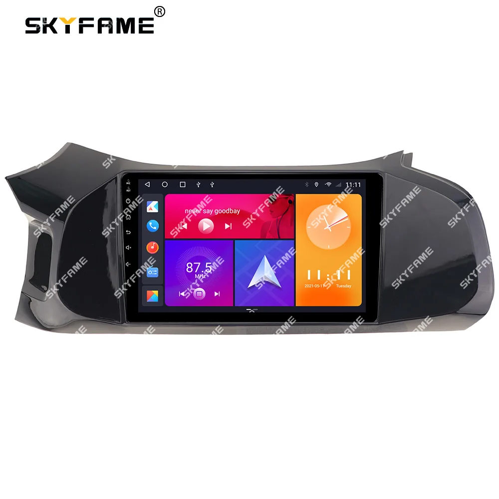 SKYFAME إطار السيارة فآسيا محول Canbus صندوق فك أندرويد راديو داش تركيب لوحة عدة لشروليه أونيكس بريزما سبين