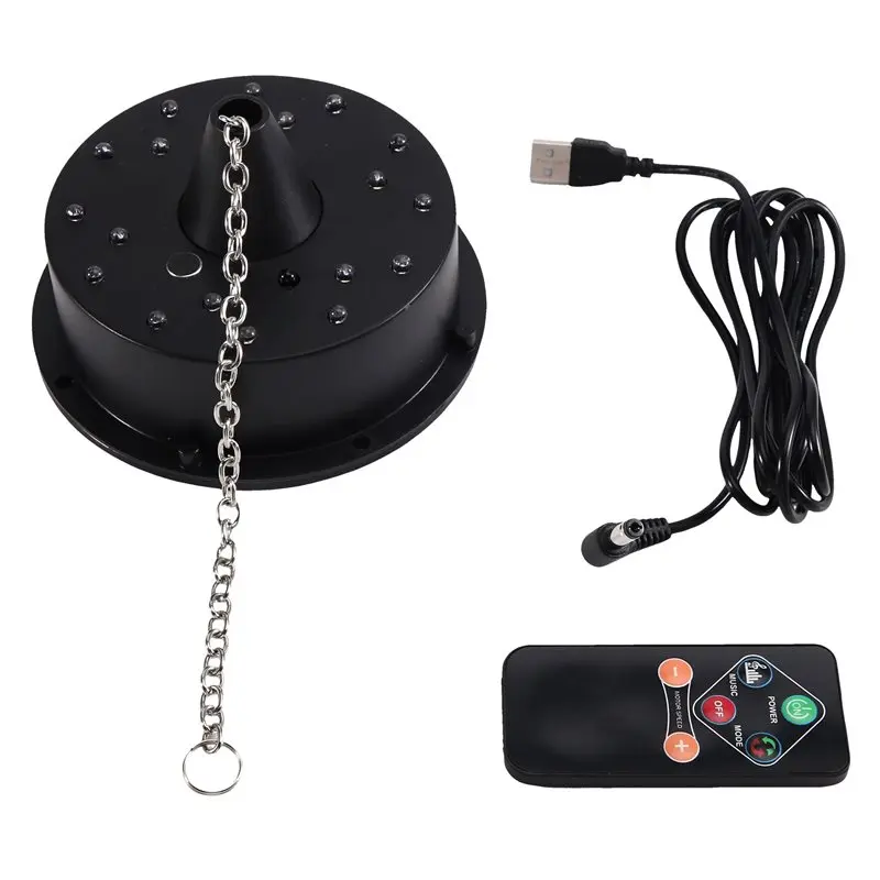 Rotating Disco Ball Motor Light System With Remote Control, 18 Leds For 12-16 Inch Mirror Ball(Disco Ball Not Included)