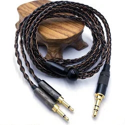 8-rdzeniowy kabel słuchawek 3.5/2.5/4.4mm wtyczka do 2*2.5mm wtyczka posrebrzana miedź przewód modernizacyjny dla SV021,HD477,HD497,HD202,HD212.