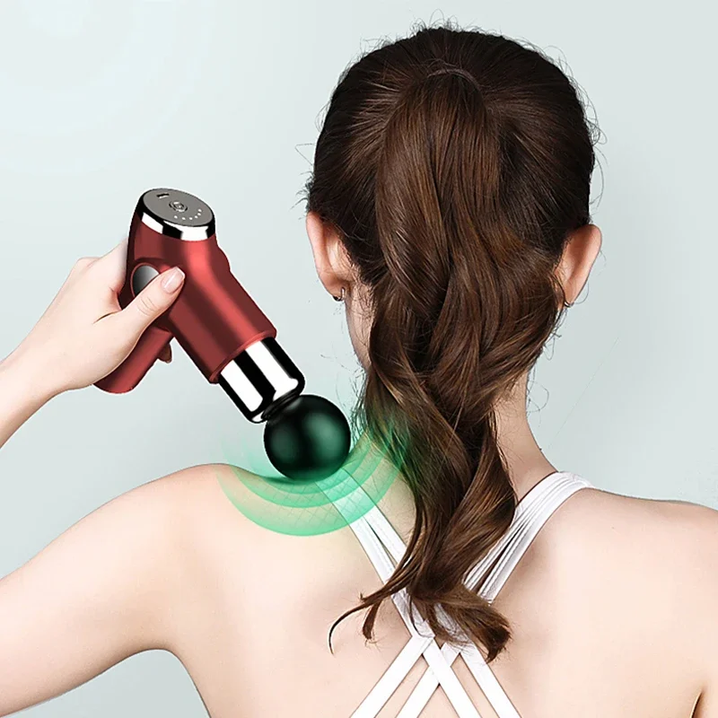Fascia gun with LED display screen, deep massage tissue, multifunctional equipment, and sports exercise aids