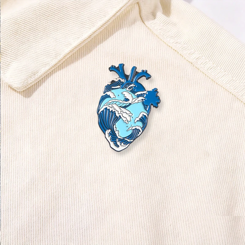 Medizinische Lunge Gehirn Emaille Pins Kreative Orgel Herz Revers Broschen Abzeichen Cartoon Schmuck Ärzte Krankenschwestern Geschenk für Freunde – Detail 6