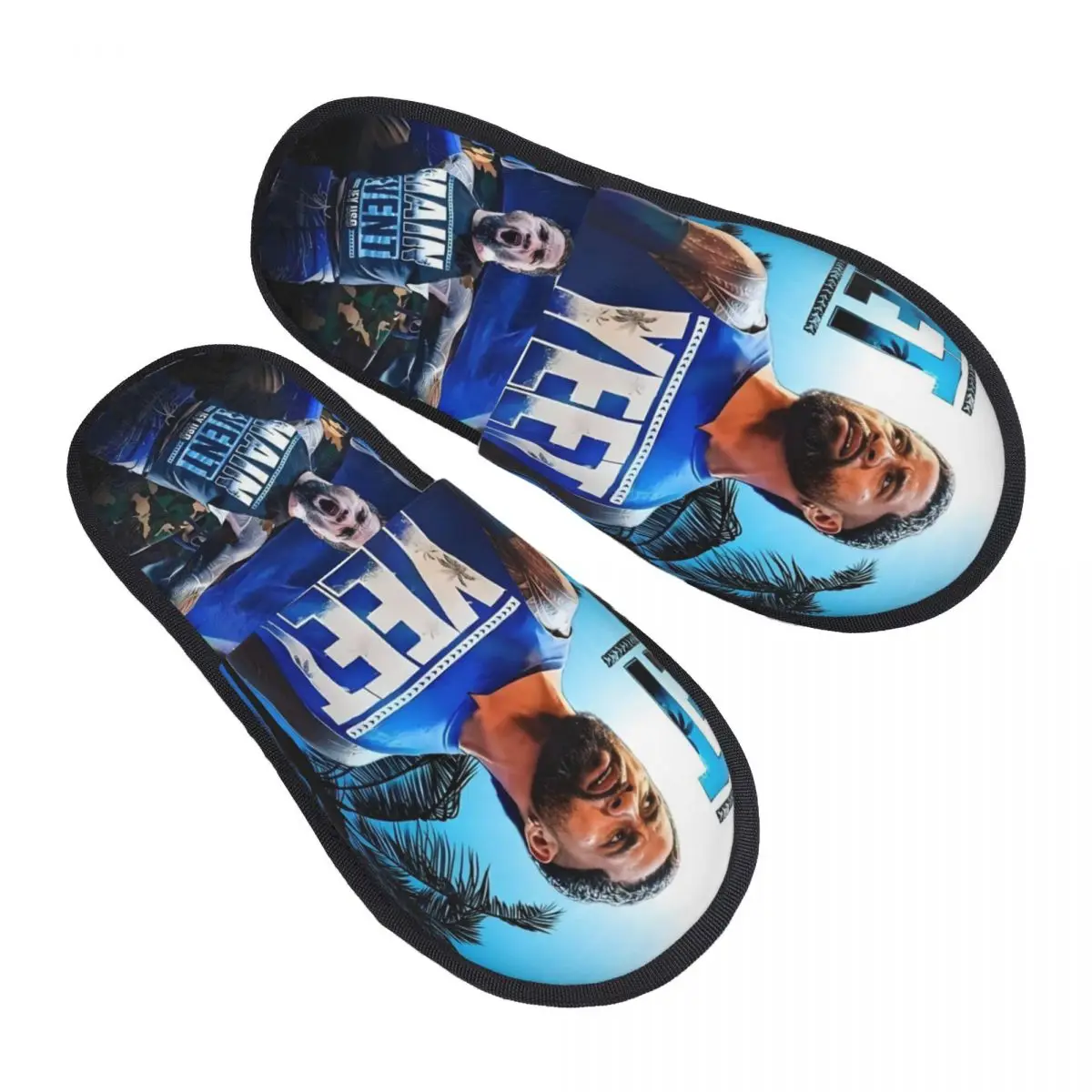 

Женские домашние тапочки Jey Uso Yeet Art, уютные тапочки из пены с эффектом памяти в стиле ретро, кокосовые фото, без шнуровки, спа-тапочки