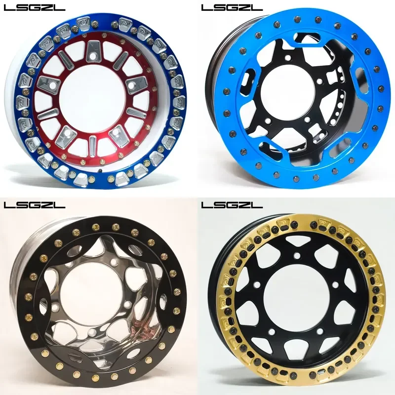 i Custom 2 Piece 15 17 18 20 22 24 26 Inch ATV&UTV Forged Beadlock off Road Wheel Rims 4x4 5x114.3 6x139.7 5x120