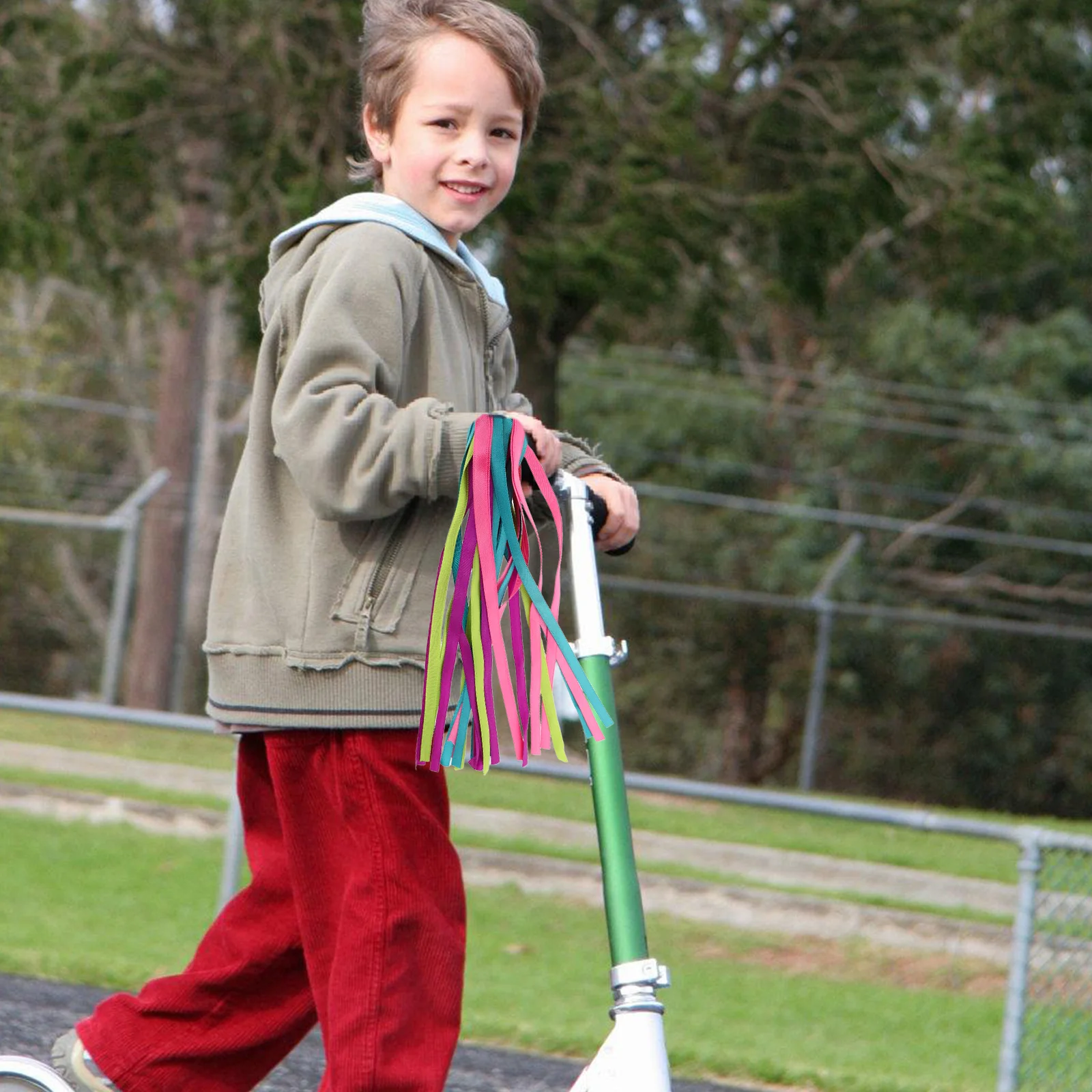 

3Pcs Kids Scooter Streamers Handlebar Tassel Ribbons Colorful Bike Decorations Balance Bike Accessories for Girls Boys