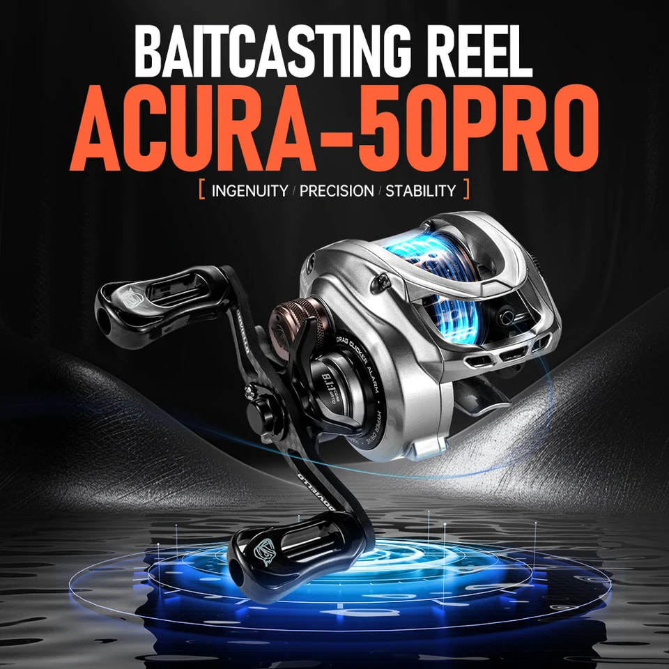 DOVIELLO Acura HICC-50 136g Ultralight Baicasting Fishing Reel 7.1/8.1 Gear  Ratio High Speed 11+1BB 5KG Drag Baitcaster Reels - AliExpress 18