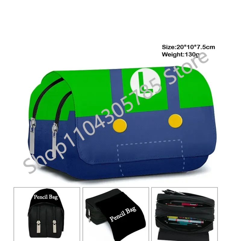 Anime Large Capacity Pencil Case Stationery School Supplies Pencil Cases Office Desk Storage Bag Students Gift Pen Case view 4