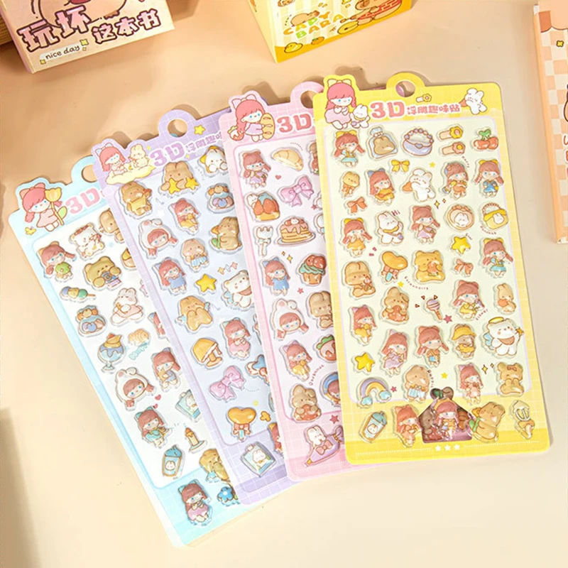 كابيبارا ثلاثية الأبعاد الإغاثة ملصق Bonbon قطرة لواصق الختم لطيف الديناصورات الباندا DIY بها بنفسك سجل القصاصات المحمول الحالات الهاتف حفلة لصالح هدية