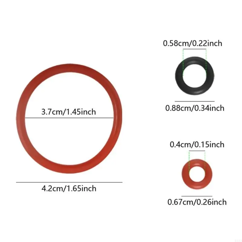 918d Set 50 Remplacement O Anneaux Goits en silicone Brew Sceling Anneaux Facile à installer