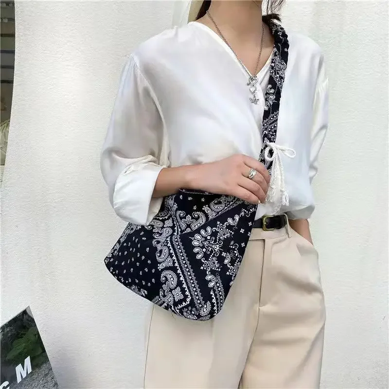 Shoulder Bags For Women Cross-Body Ethnic Pattern Big Capacity Square 2021 Autumn Russian Style New Design Messenger Bags