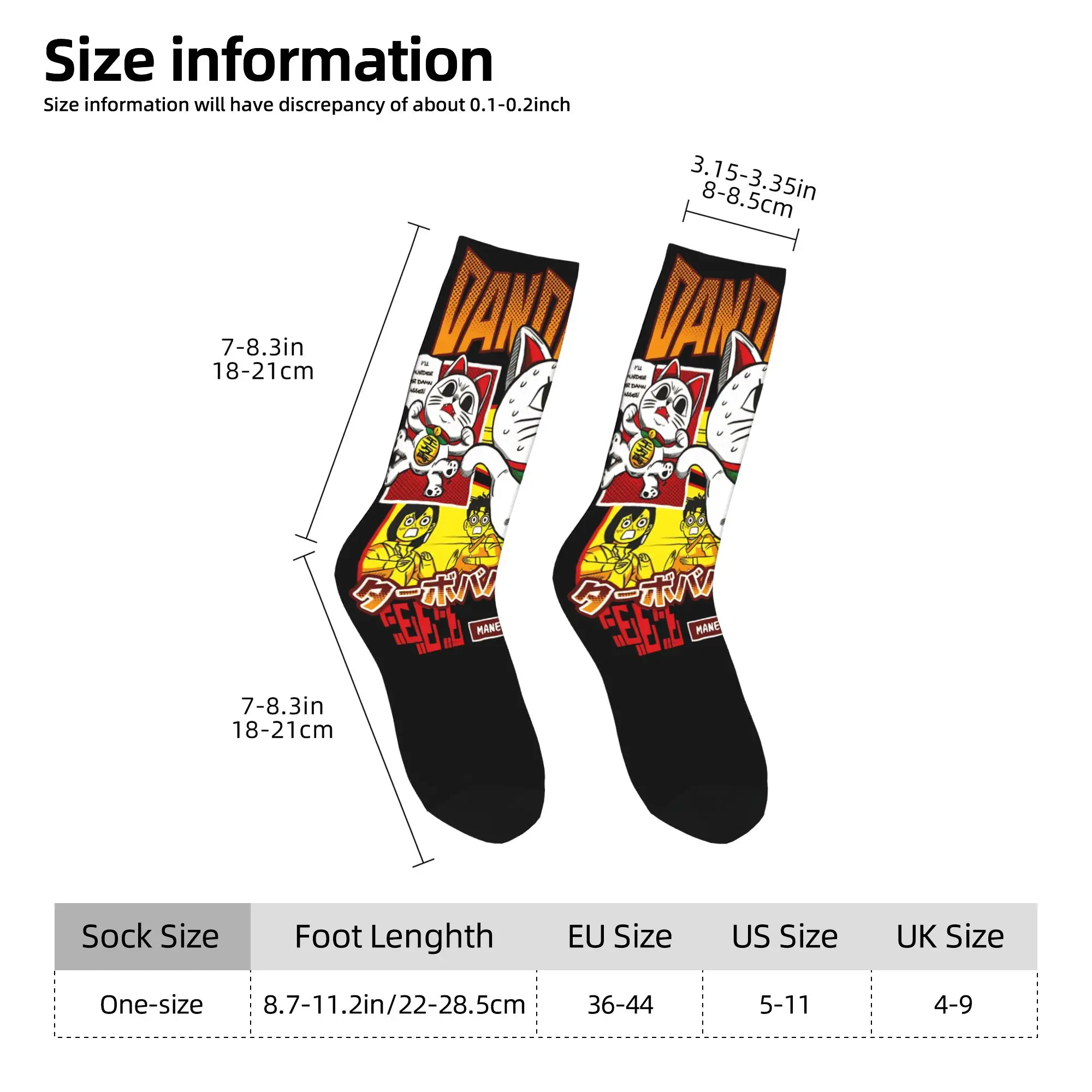 

Turbo Granny DanDaDan Socks Funny Stockings Men's Quality Running Socks Autumn Design Anti Bacterial Socks