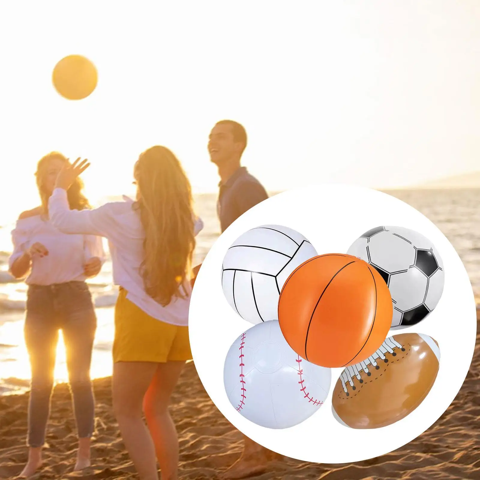 

Inflatable Beach Balls Water Toys for Outdoor Entertainment Party