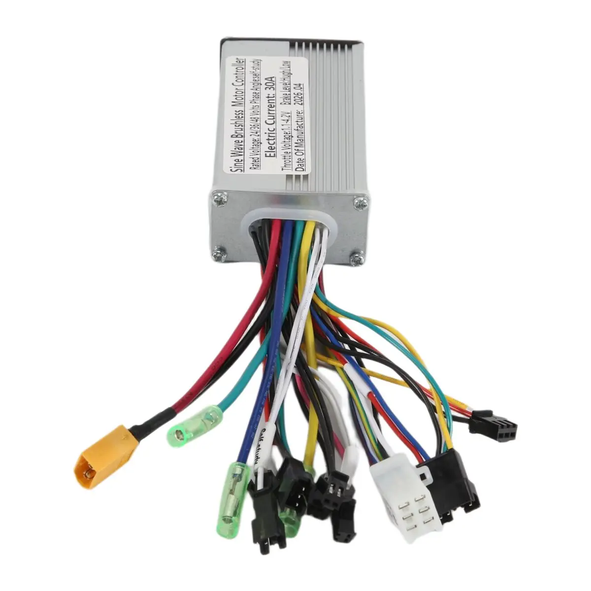 Nices 24V/36V/48V 3mode Sine Wave Brushless Motor Controller 500W 750W 1000W 30A for S866 V889 S966 LCD Meter E-Bike