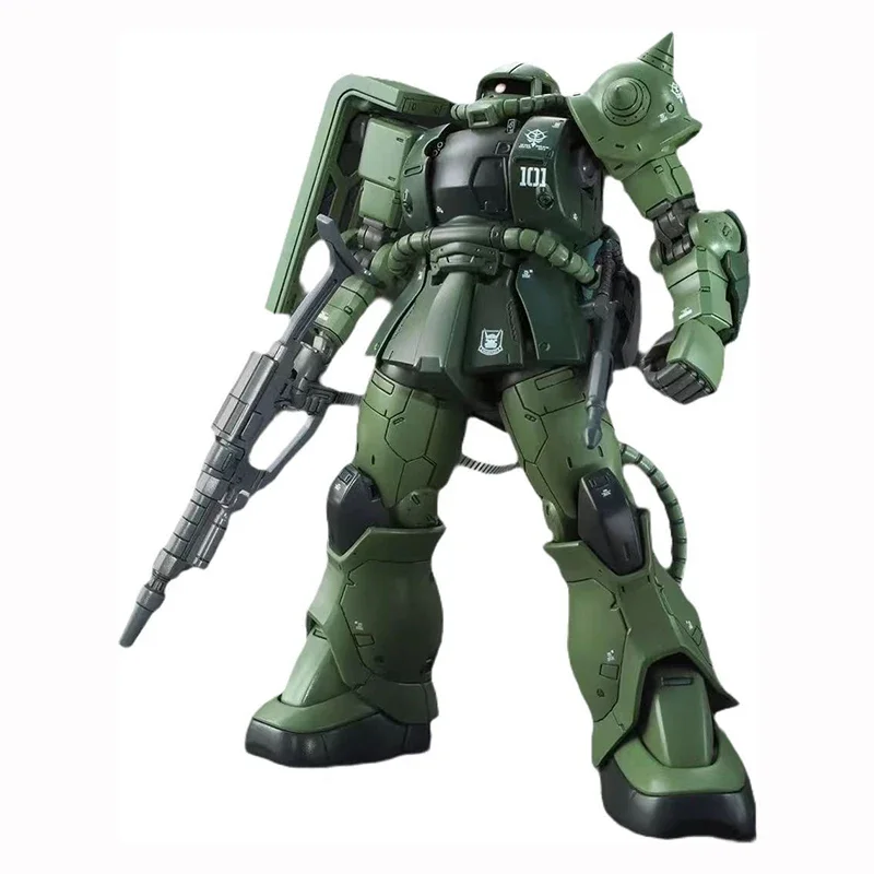 Bandai figura de Anime HG 1/144 ZAKU II tipo C-6/R6 Gundam modelo montaje juguetes de acción coleccionar regalo para niños decorativo