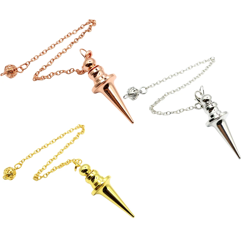 Gold Metal Dowsing Rod Pendant Divination Tool For Water Finding Mineral Detection And Energy Locating Spiritual Accessories view 5