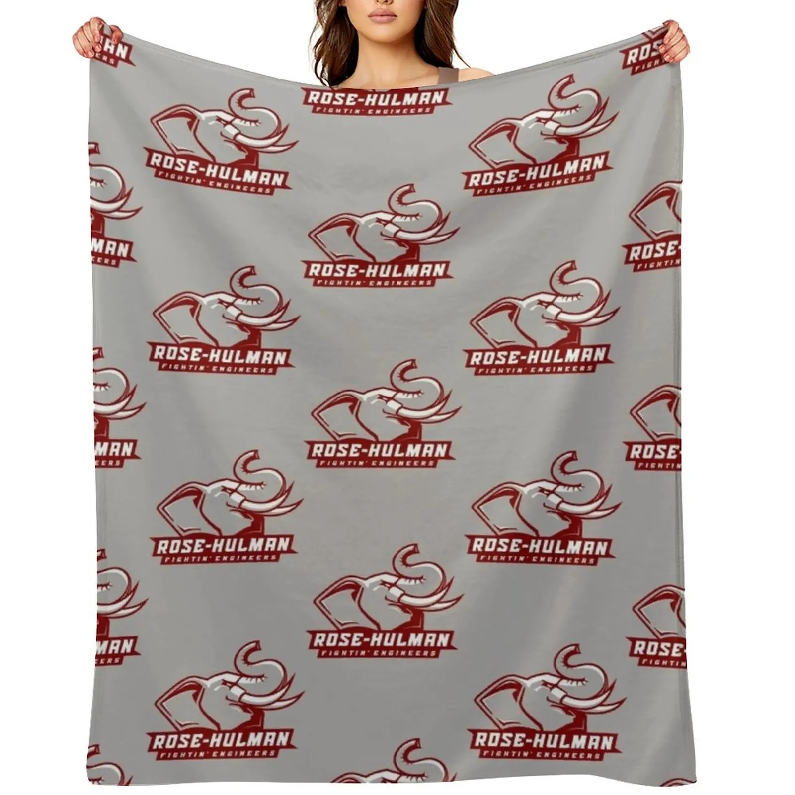 Engineers (Rose Hulman Fightin) Throw Blanket Thin Retros Plush blankets and throws Blankets Sofas Of Decoration Blankets