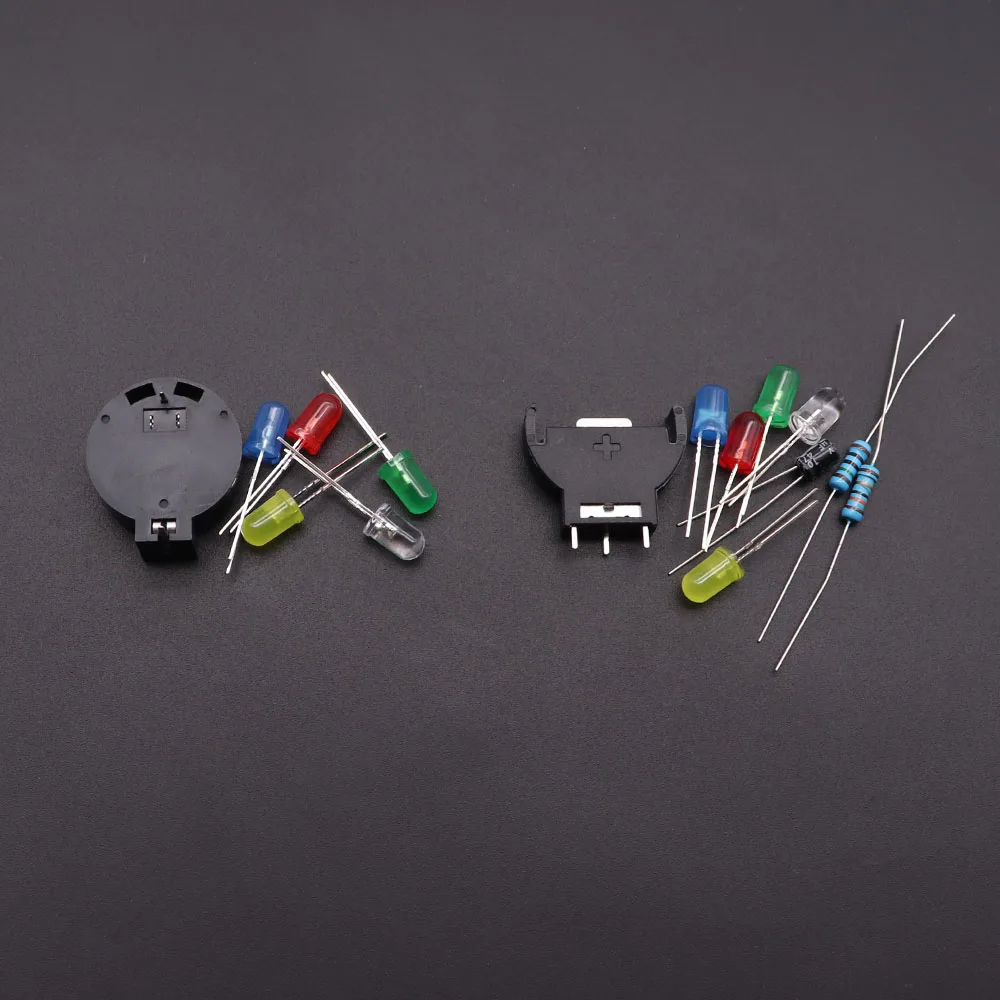 For SEGA Dreamcast DC Controller Ports PCB Power LED Kit Fuse Capacitor Battery Holder Kit For Gamecube NGC Battery Upgrade