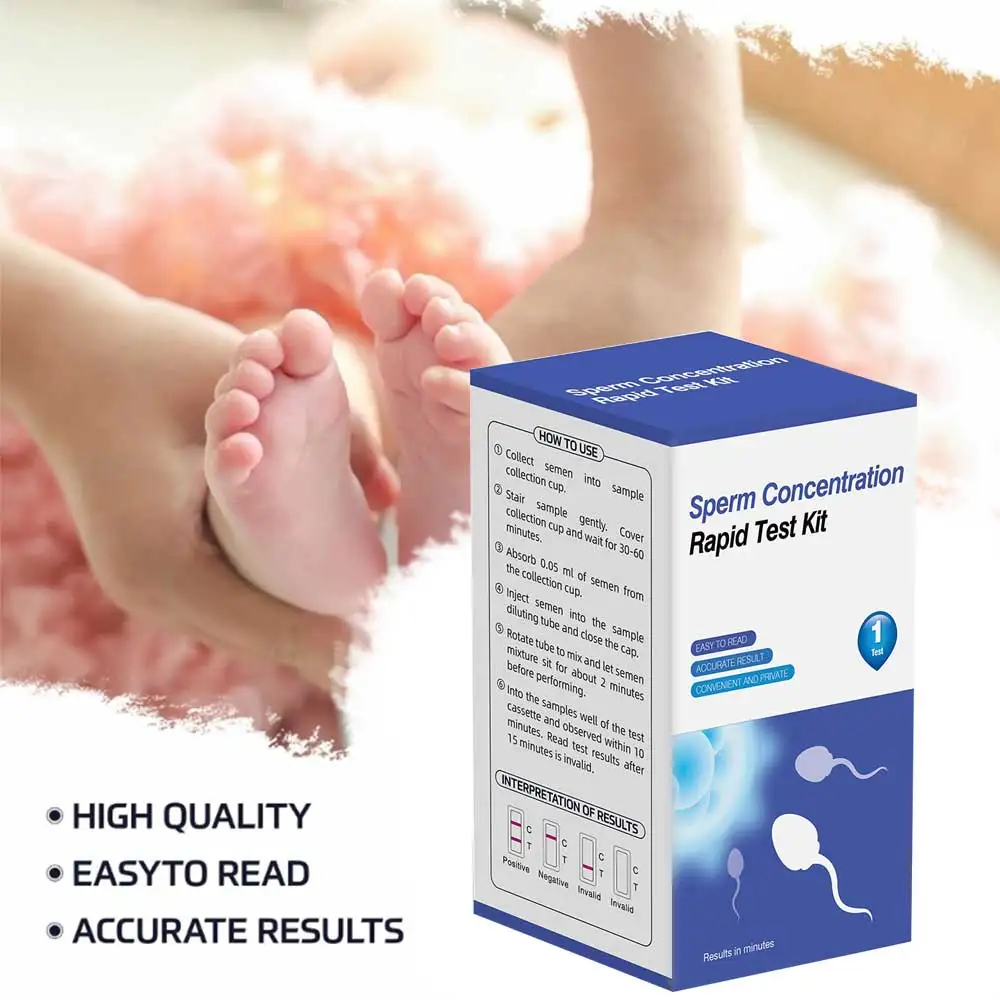 شريط اختبار الحيوانات المنوية للذكور مجموعة كشف تركيز الحيوانات المنوية - ورق اختبار جودة حركة الحيوانات المنوية السريع والسهل لخصوبة الرجال