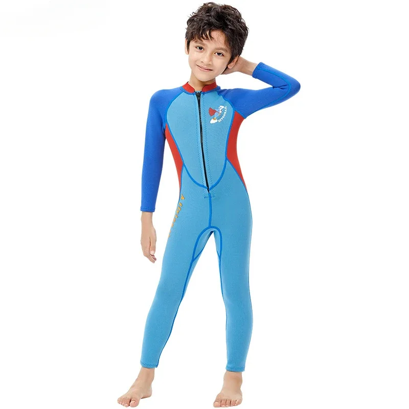 

2.5MM Kids Wetsuit with Long Sleeves for Snorkeling and Surfing in Autumn and Winter