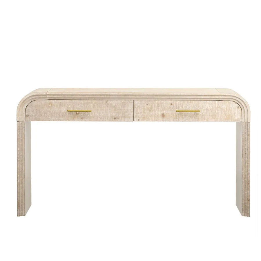 

TREXM Unique Retro Silhouette Sectional ThreePiece Set Containing Sideboard Console Table and Coffee Table Suitable for Dining
