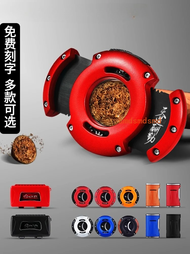 Portable Cigar Cutter Moisturizing Box Combination Set Cigarette Case