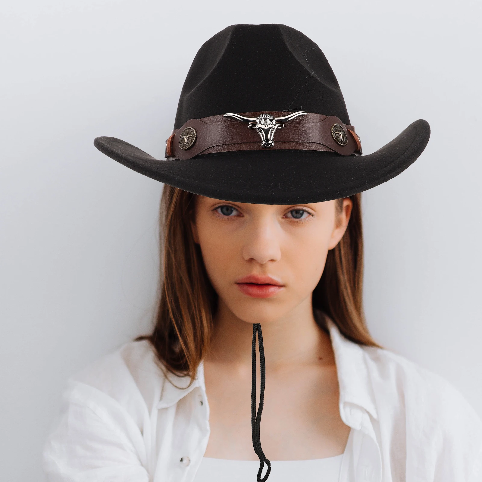 

4pcs Western Cowboy Hats Men Women Classic Wide Brim Fedora Sun Protection Party Outdoor Festival Beach Summer Wear
