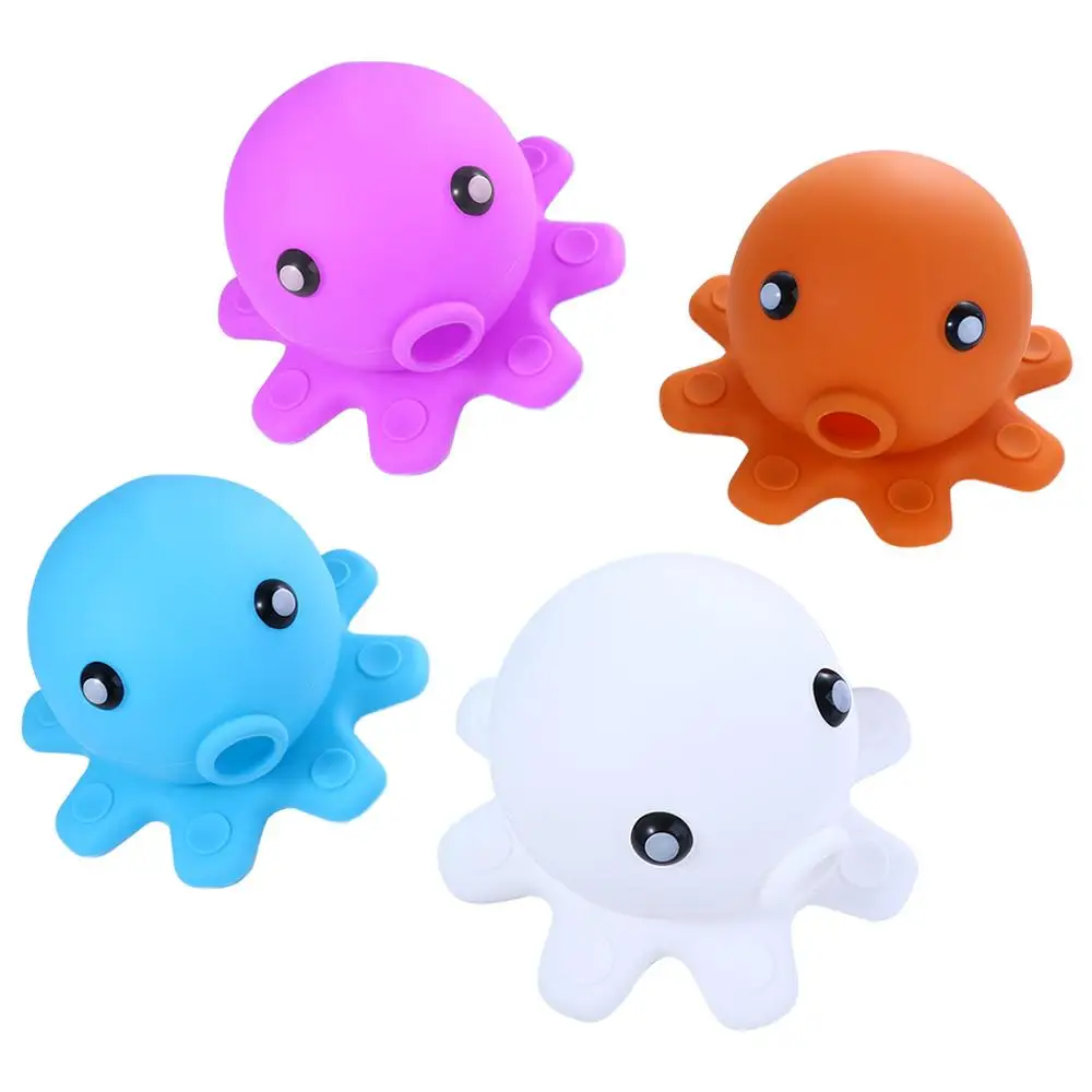 Cute Octopus Shaped Bathroom Tub Stopper Suction Cup Seal Bath Accessories Bathtub Overflow Drain Cover