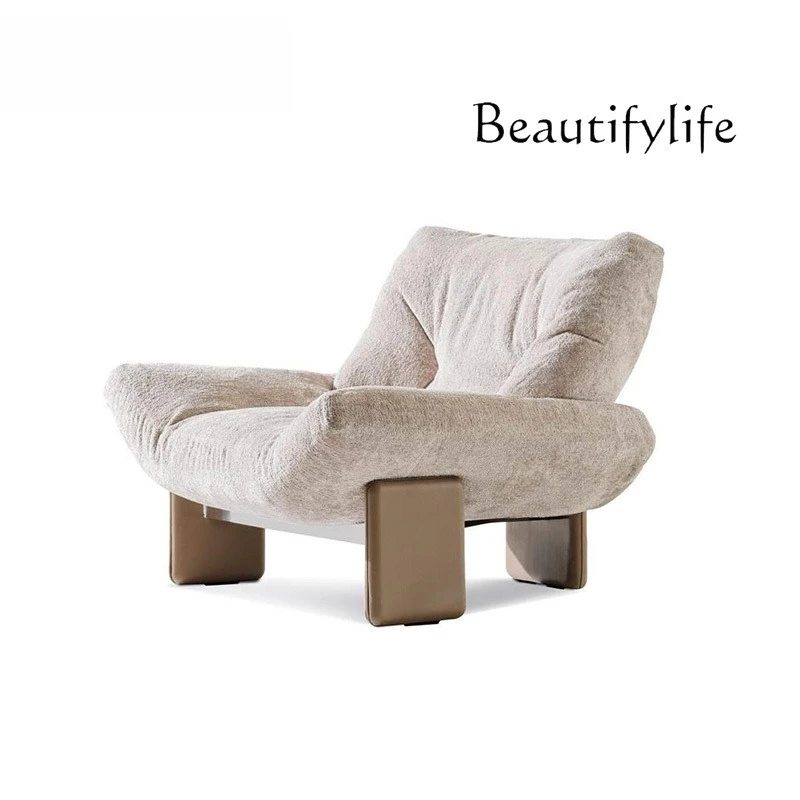 Armchair single creative sofa designer casual minimalist living room bedroom retro reception chair