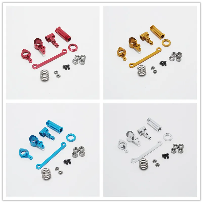 

ABXE-1 Set Steering Clutch Assembly Steering Servo Saver Complete Upgrade Parts For Wltoys 144001 1/14 RC Car