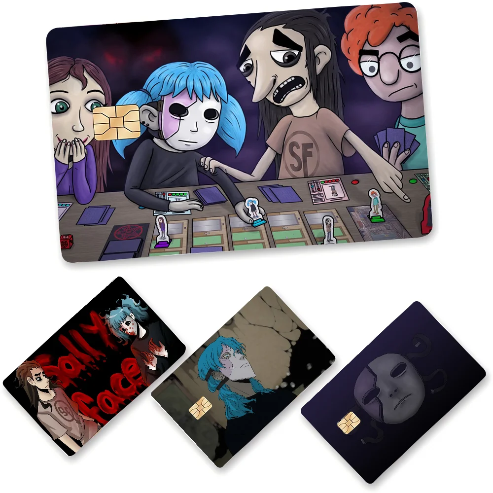 Game Sally Face Anime Spend Or Save Funny Shell On Off Ultra Thin No Fade Sticker Skin Cover Film For Debit Credit Card