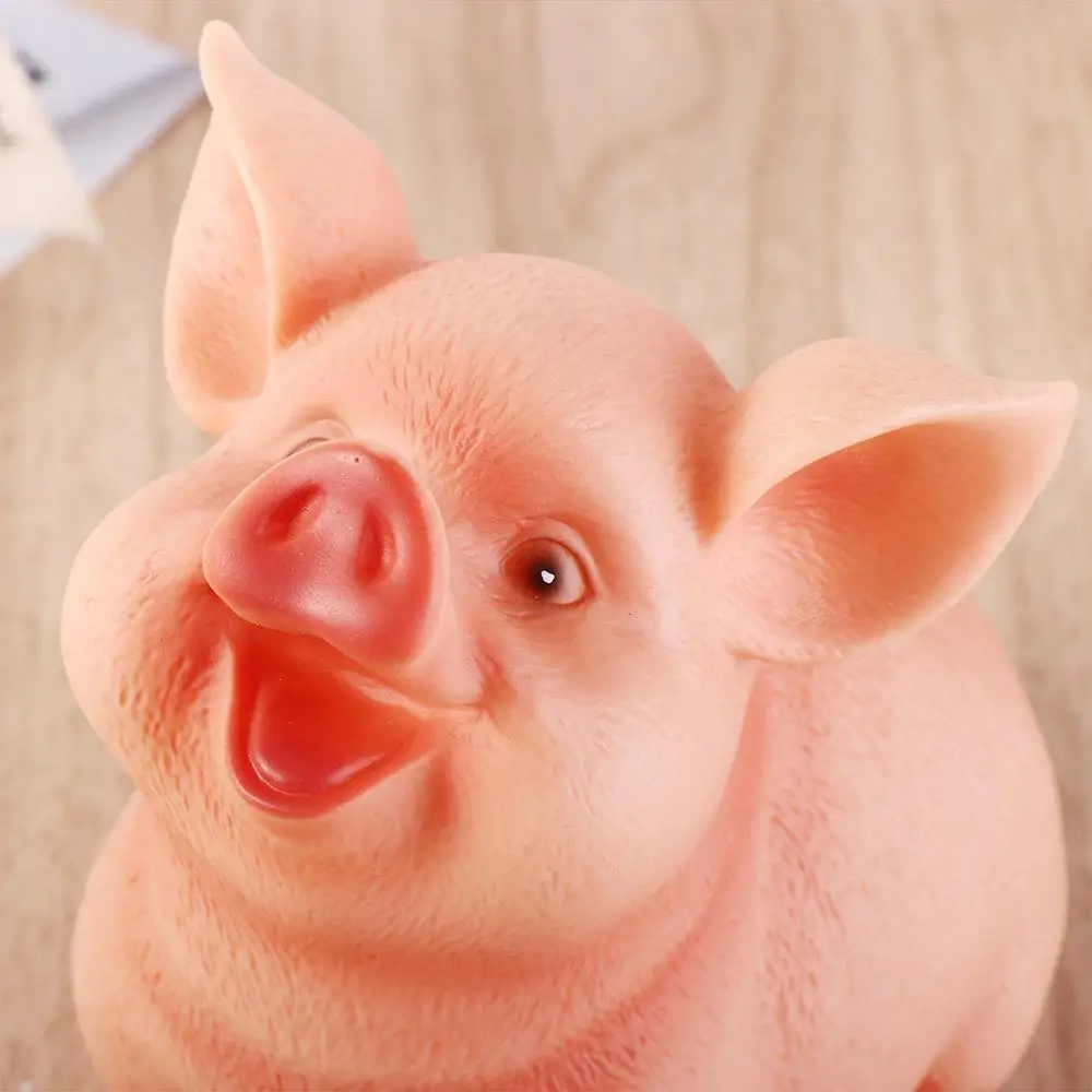 1Pcs Large Pig Shaped Children  Home Decoration Birthday Gift Piggy Bank Money Box Pig Statues Coins Storage Box