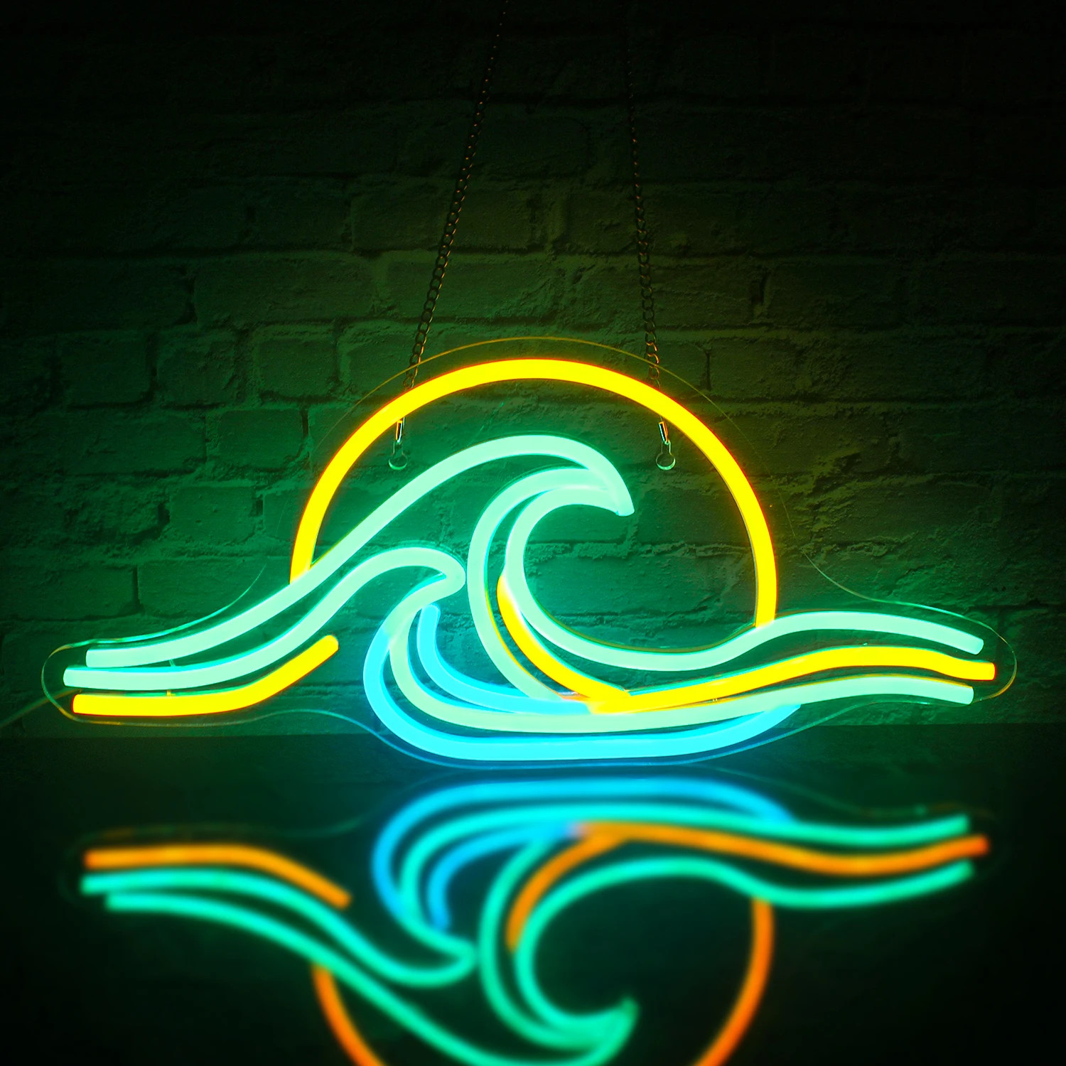 

Sunrise Sunset Neon Sign Wave Sign LED Light Sign for Bedroom Wall for Man Cave Wedding Living Room Party Bar USB Powered Neon