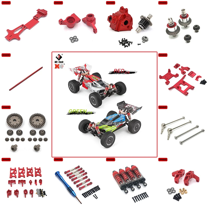 

WLtoys 144001 144010 124016 124017 124018 124019 RC Car upgrade Metal spare parts cardan axle dog bone rear axle auto parts