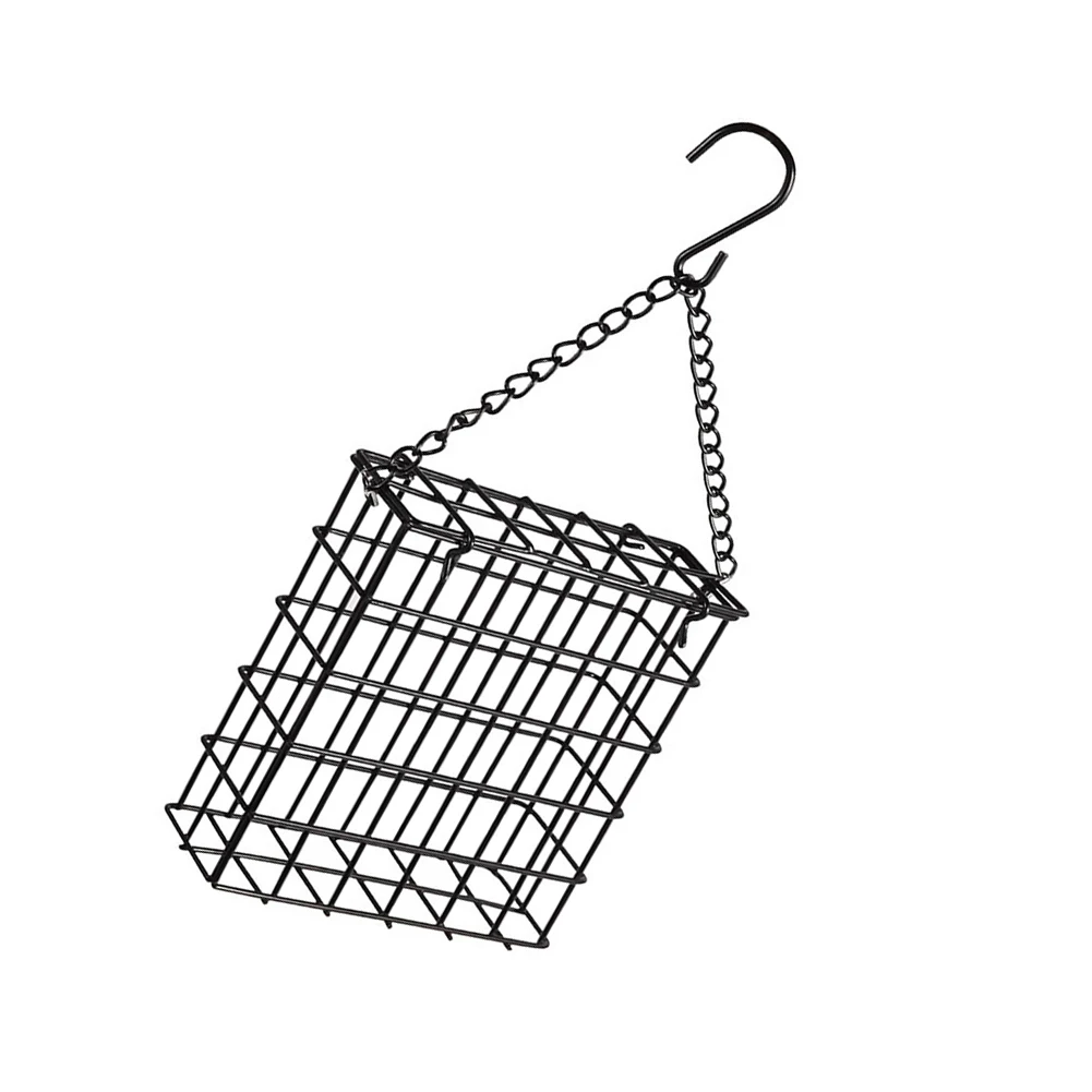 Outdoor Hanging Bird Feeder Made of Strong Metal Construction to Securely Hold One Suet Cake for Bird Attraction