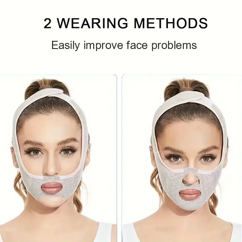 Thin Face Mask V-shaped Face Shaping Bandage Lifting Tightening Wrinkle Removing Preventing Facial Sagging Fully Wrapped