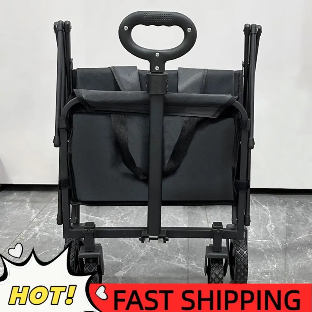 

Portable Folding Wagon Large Capacity Heavy Duty Foldable Wagon Garden Utility Cart for Camping Garden Shopping Sports