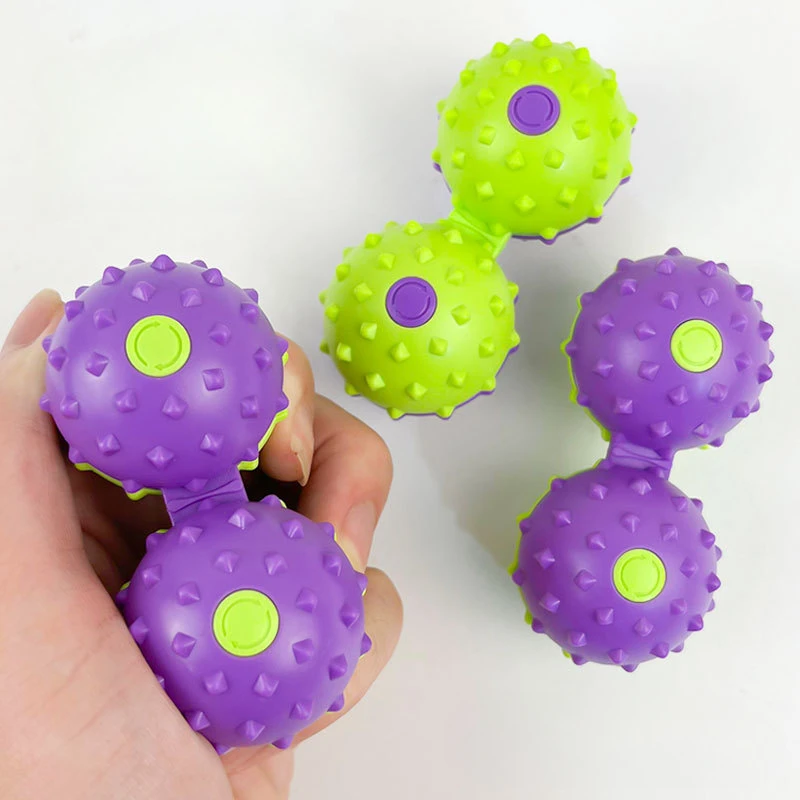 Massage Ball Decompression Toy Creative 3D Printing Fingertip Carrot Rotating Spinner Kid Adult Stress Relief Toy Fidget Roller