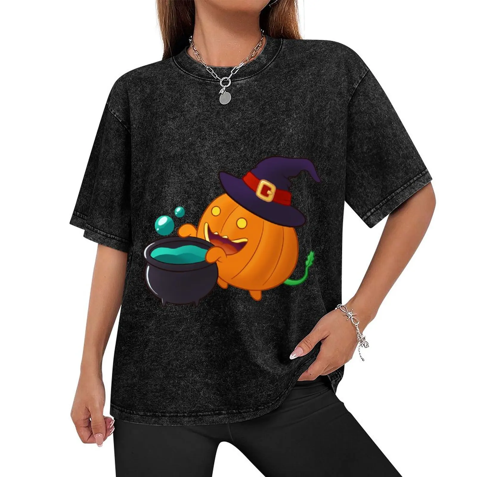 Spoopy Pumpkin Witch - Steven Universe T-Shirt plus size tops sweat cotton graphic tees mens graphic t-shirts hip hop