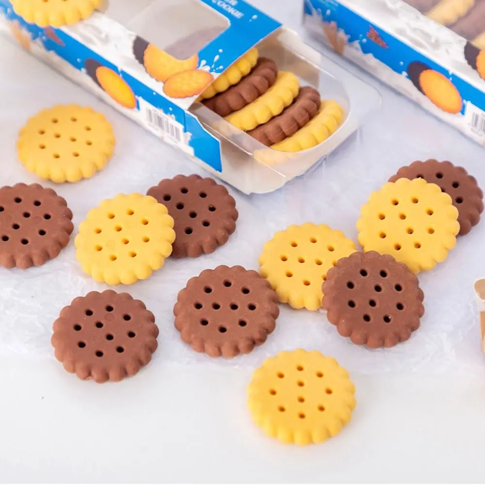 Less Rubber Debris Biscuit Pencil Eraser Good Flexibility Easy To Rub Cookie Pencil Eraser Handwriting Writing Drawing