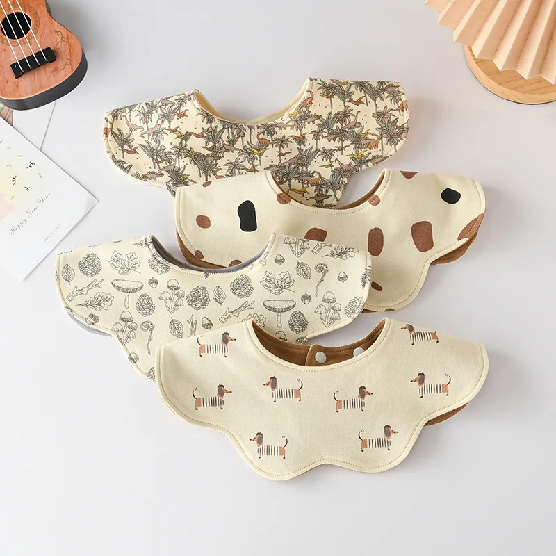 Baberos de algodón para bebé recién nacido, estilo coreano, tipo Pastoral Floral, Bandana para eructar, bufanda, paños para niños y niñas, toalla para Saliva, 1 Uds.