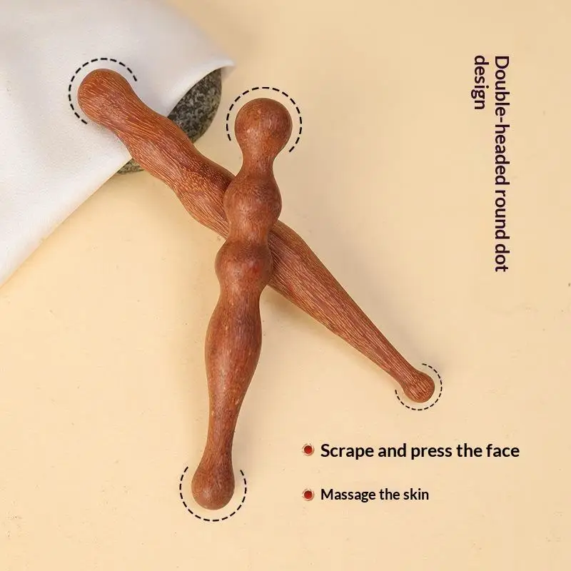 Holz-Akupunkturstab für Fuß-, Kopf- und Körpermassage, Meridian-Massage-Schönheitszubehör, Akupunktur-Massagewerkzeug – Detail 2