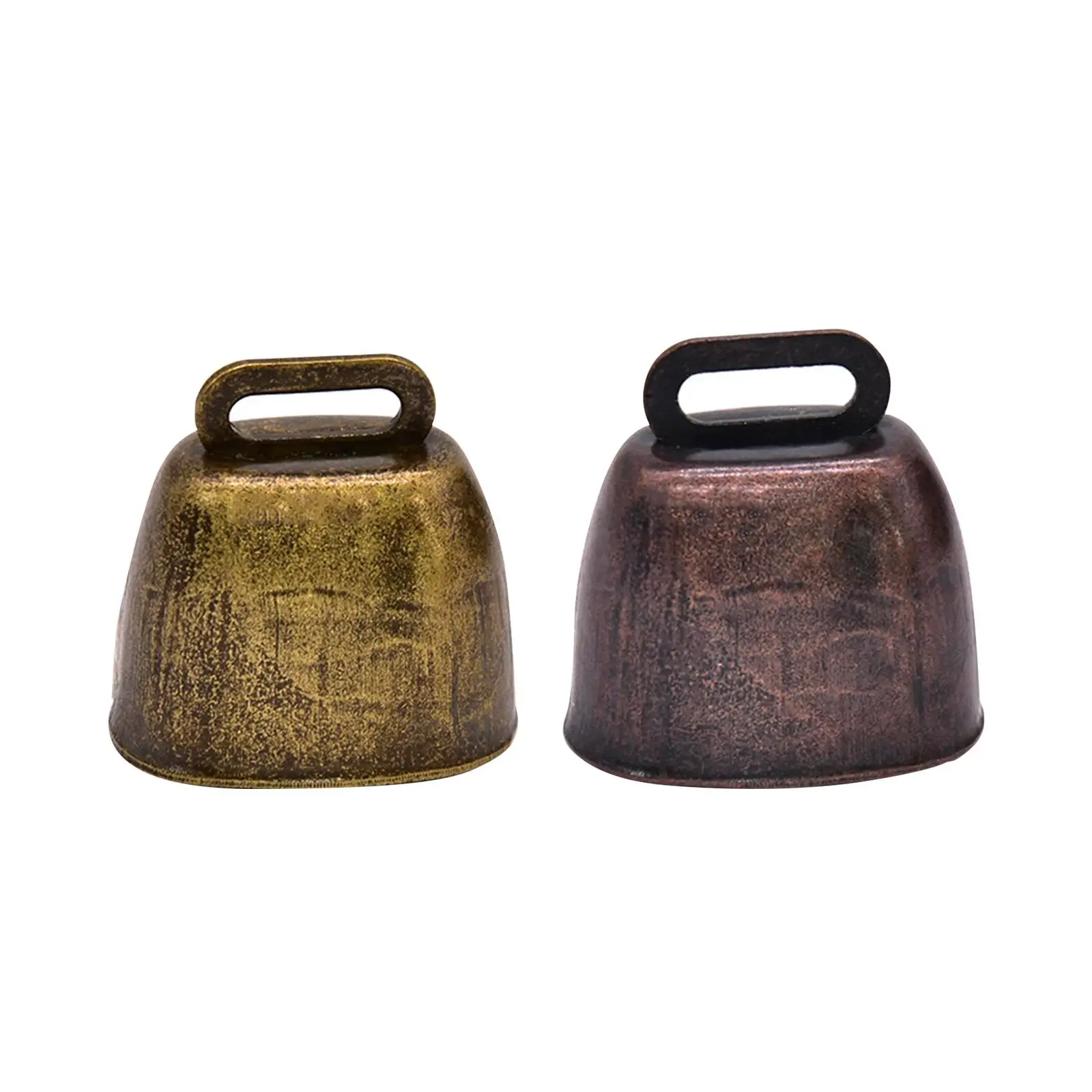 Vintage Style Grazing Bell Loud Bells Premium Cowbell Metal Cow Bell Small Ornament for Dog Sheep Horse Pets Accessories