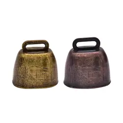 Vintage Style Grazing Bell Premium Cowbell Loudly Calling Loud Bells Small for Horse Cattle Farm Animal Dog Pets Accessories