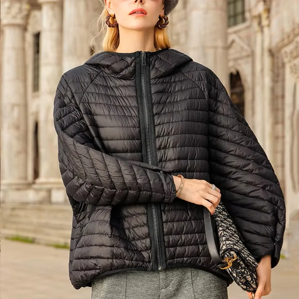2025 neue Winter Frauen 90% Weiße Ente Unten Mantel Kurze Puffer Jacke Lose Weibliche Feder Parka Mit Kapuze Outwear Warme mode